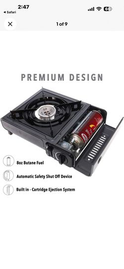 Deluxe portable gas stove