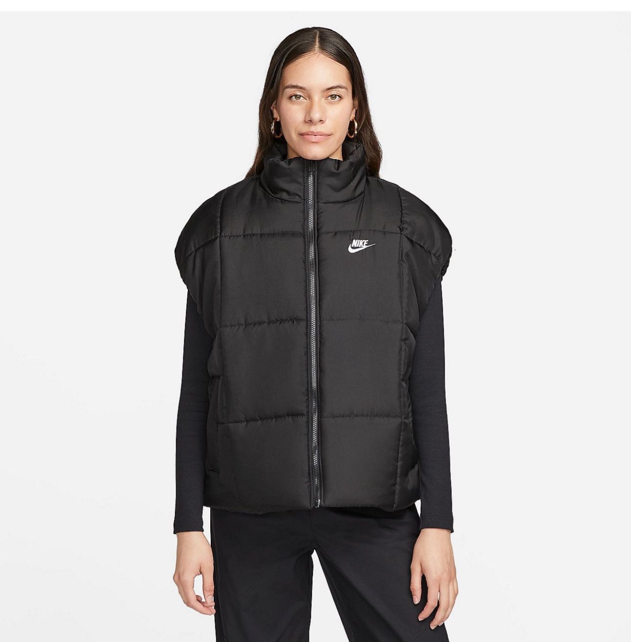 Nike Women’s Sportswear Classic Puffer Therma-FIT Loose Vest Black, Size S