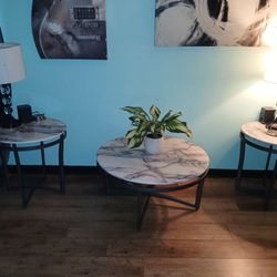 Faux Marble Livingroom Set