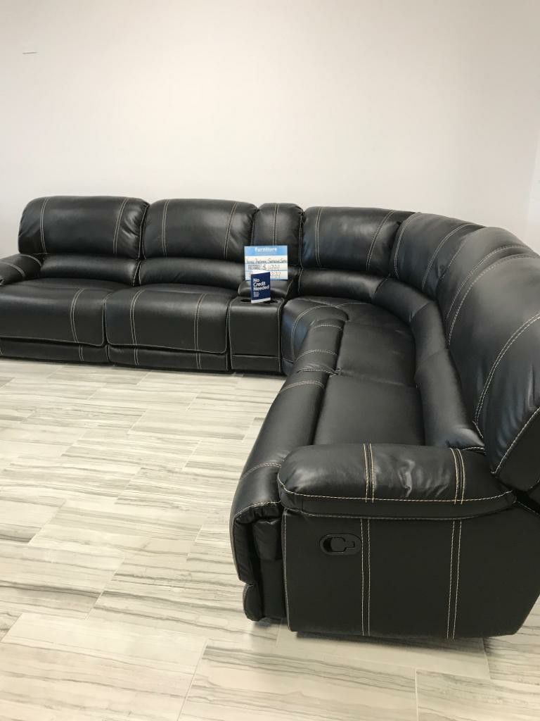 Venice Black Sectional Sofa Set ONLY $999. NO CREDIT CHECK FINANCING