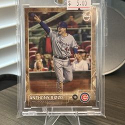 2015 Topps Anthony Rizzo #47 Chicago Cubs Baseball Card
