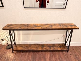 Industrial Console Table – Entryway, Sofa or Hallway Table