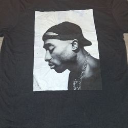 Men's Size S Small Tupac Shakur black t shirt