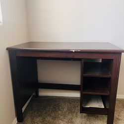 Wood Study / Computer Desk – Dark Brown