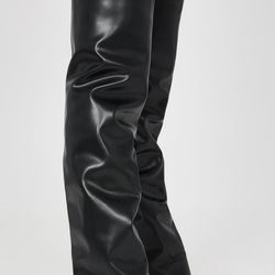 Knee high overlay comfy wedge boots size 11