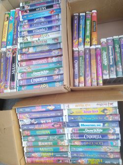 Lot of 80 Vintage Disney Movies VHS format Excellent Condition