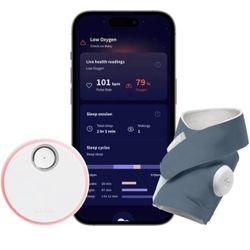 Owlet Dream Sock® - FDA-Cleared Smart Baby Monitor - Track Live Pulse (Heart) Rate, Oxygen in Infants - Receive Notifications