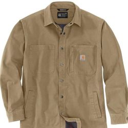 New 2XL Carhartt Mens Canvas Fleece lined Jacket