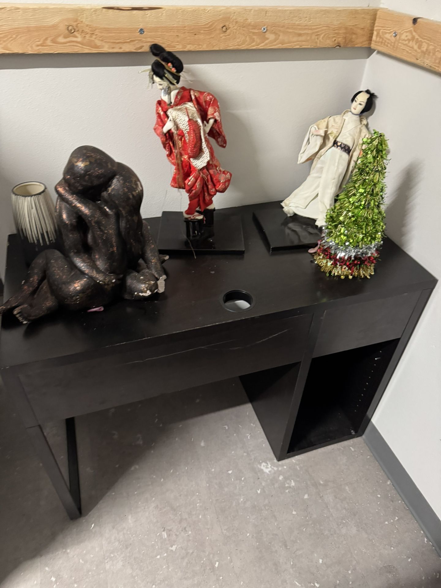 IKEA Modern Black Desk – Moderate Condition