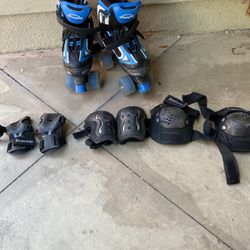 Kids Roller Skates Size 35-38 with Pads  $35