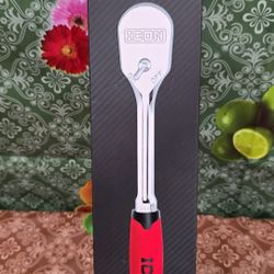 ICON 1/2 in. Drive Professional Low-Profile Ratchet with Comfort Grip