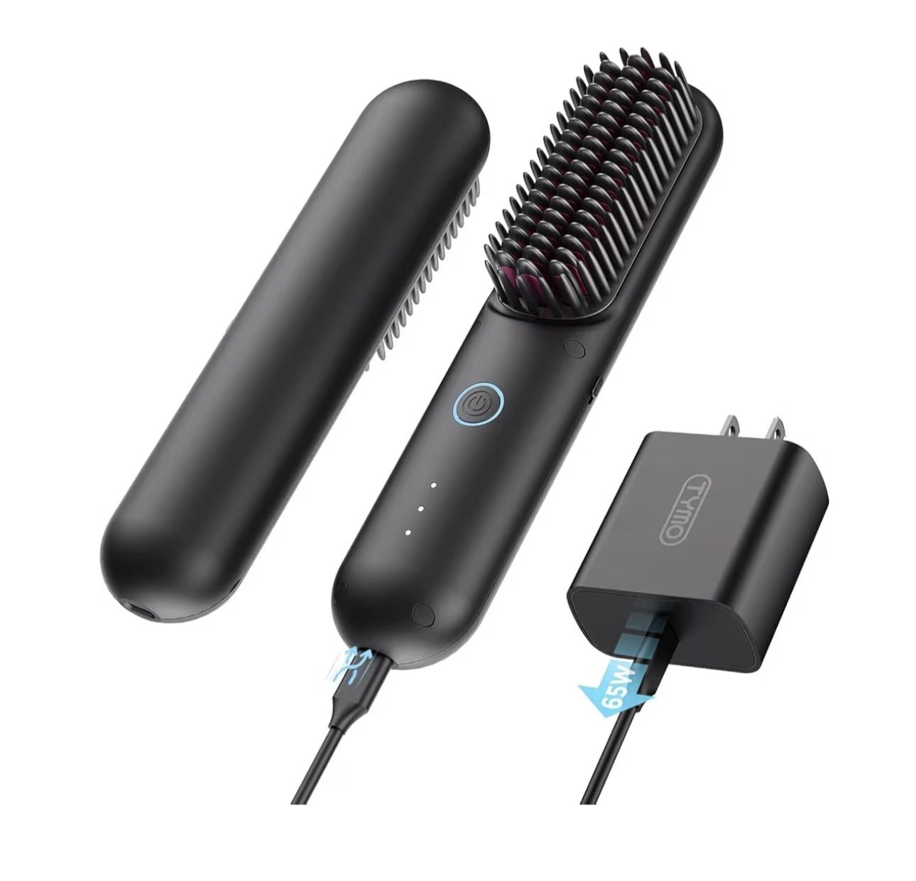 CORDLESS HAIR STRAIGHTENER BRUSH