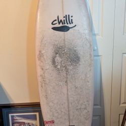 6'4 Chili Cherry Peppa Rad Board 5 Fin Box Ready To Surf $300