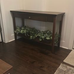 Cherry Wood Side Console Table