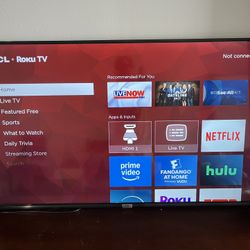 TCL 55” Smart Roku TV