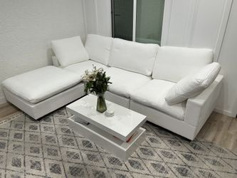 🔥Brand New White cloud Couch 