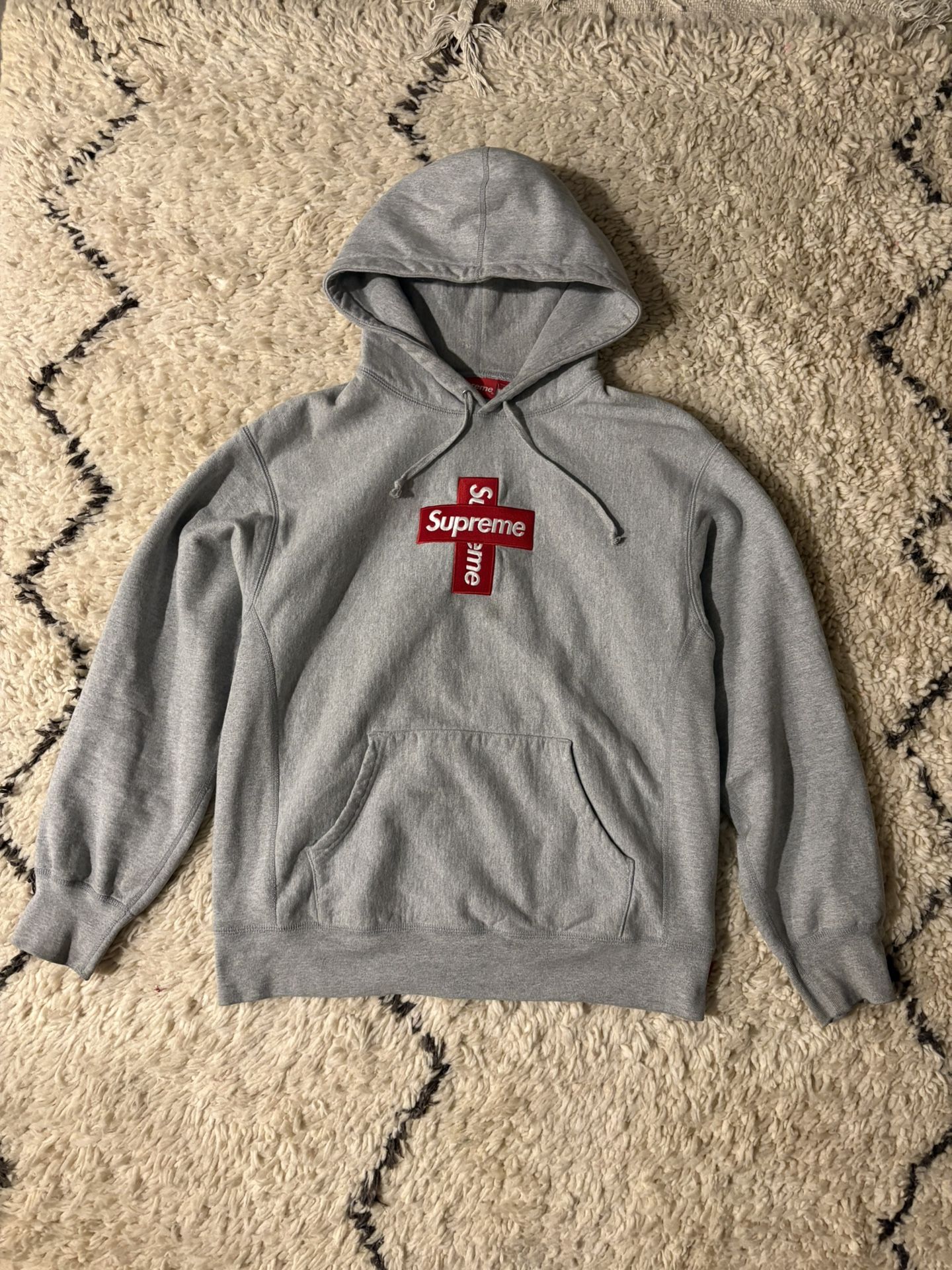 supreme cross box logo hoodie