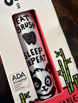 New Panda Bear Made By Dentists Rechargeable Electric Toothbrush for Kids New Made By Dentists rechargeable electric toothbrush for kids features a