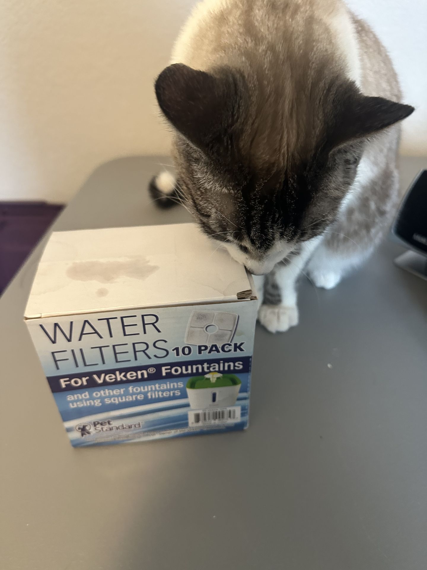 Veken Pet Fountain Water Filters — 4 Pack (Square Filters)