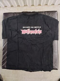 Two Vintage Heavy Cotton Return to Castle Wolfenstein Shirts Size LG.
