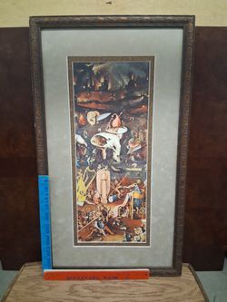 Double Matted & Gesso Framed Bosch Print