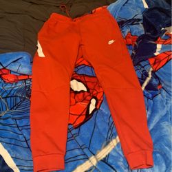 Nike Red Joggers 