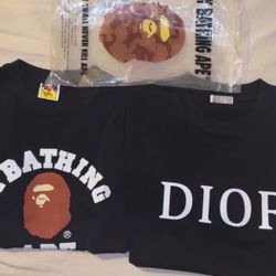 BAPE TEE  x  DIOR TEE