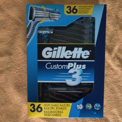 Gillette Custom Plus 3 Razors- Brand New