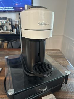 White Nespresso coffee machine