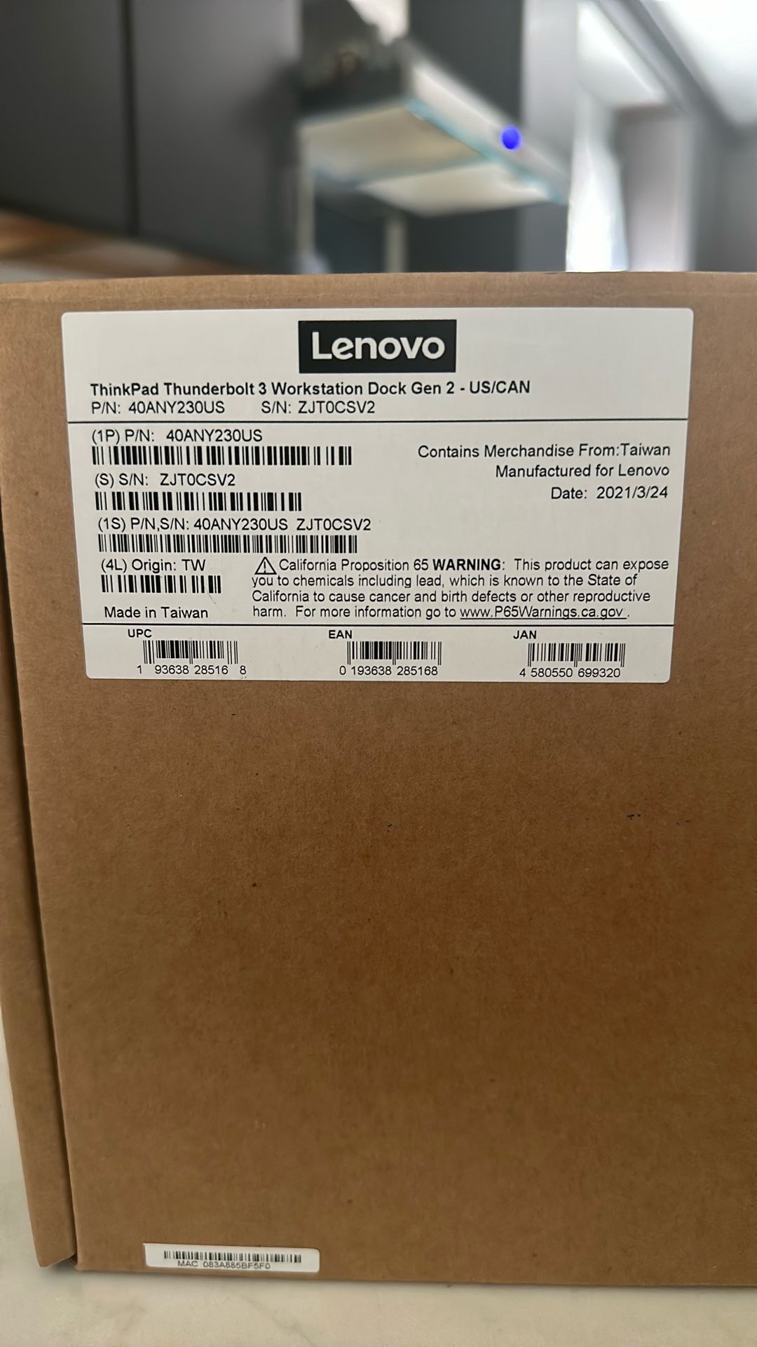 ThinkPad Thunderbolt 3 Workstation Dock Gen3