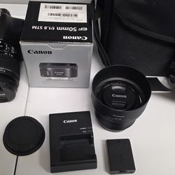 Canon T6 With 2 Lenses