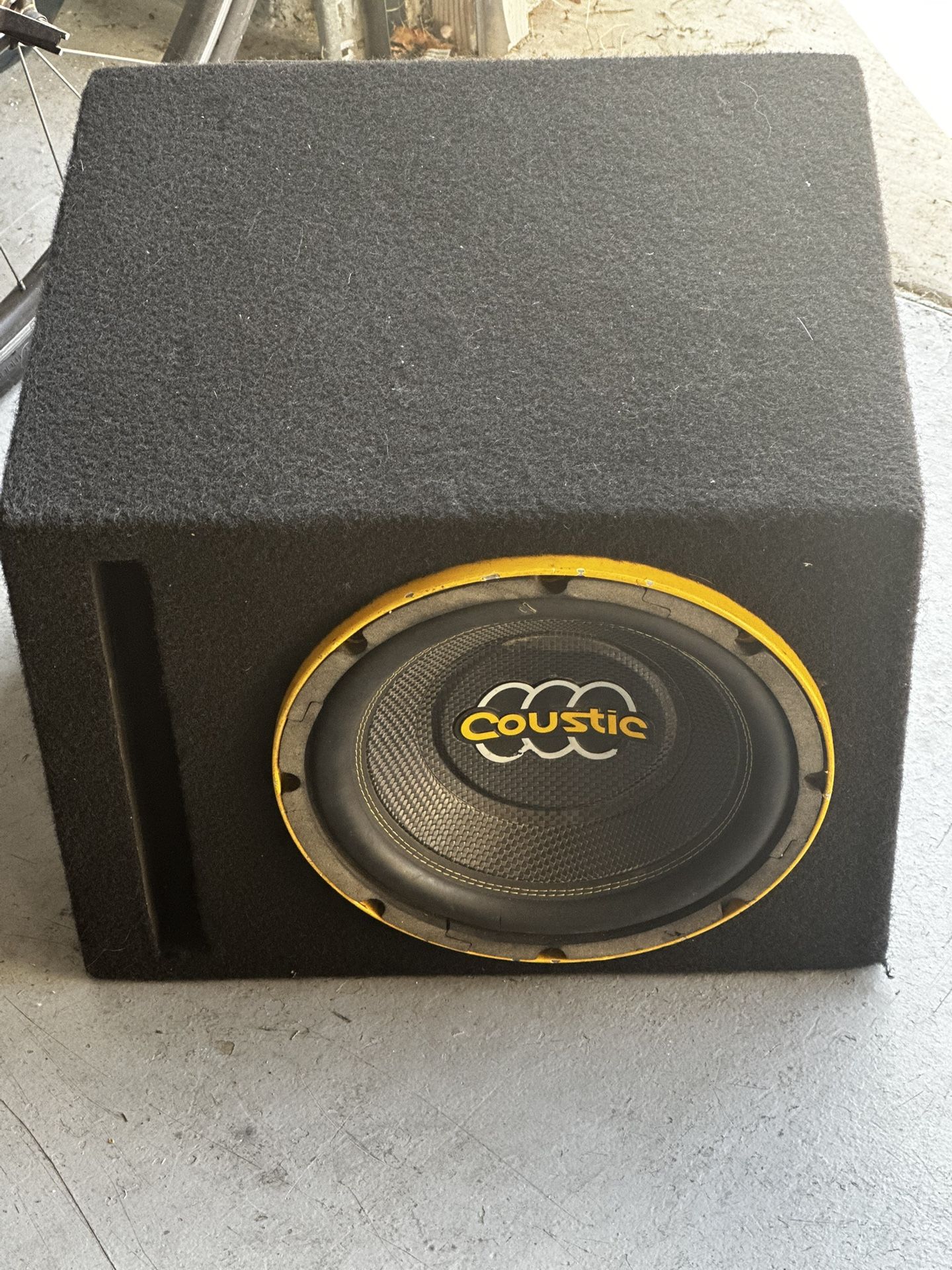 Coustic 10” Inch Subwoofer With Amplifier