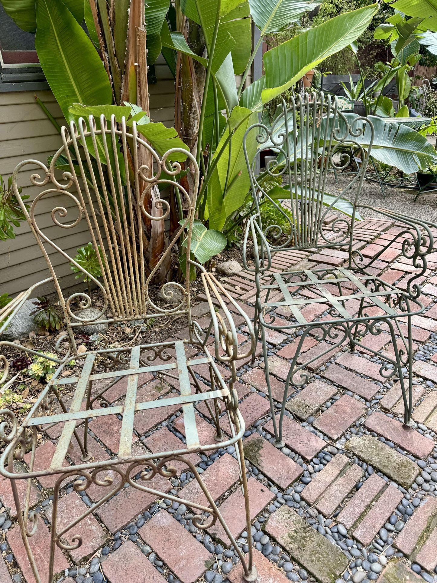 Iron chairs for sale sale