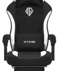 Gaming Chair Black/ White 
