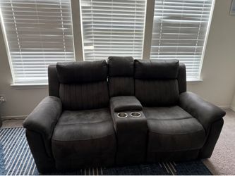 Gray Power Reclining Sofa Set (3-Seater + 2-Seater)