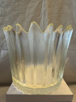 Mid-Century Modern Scalloped Icicle Bowl (Ice, Bucket Or Vase)