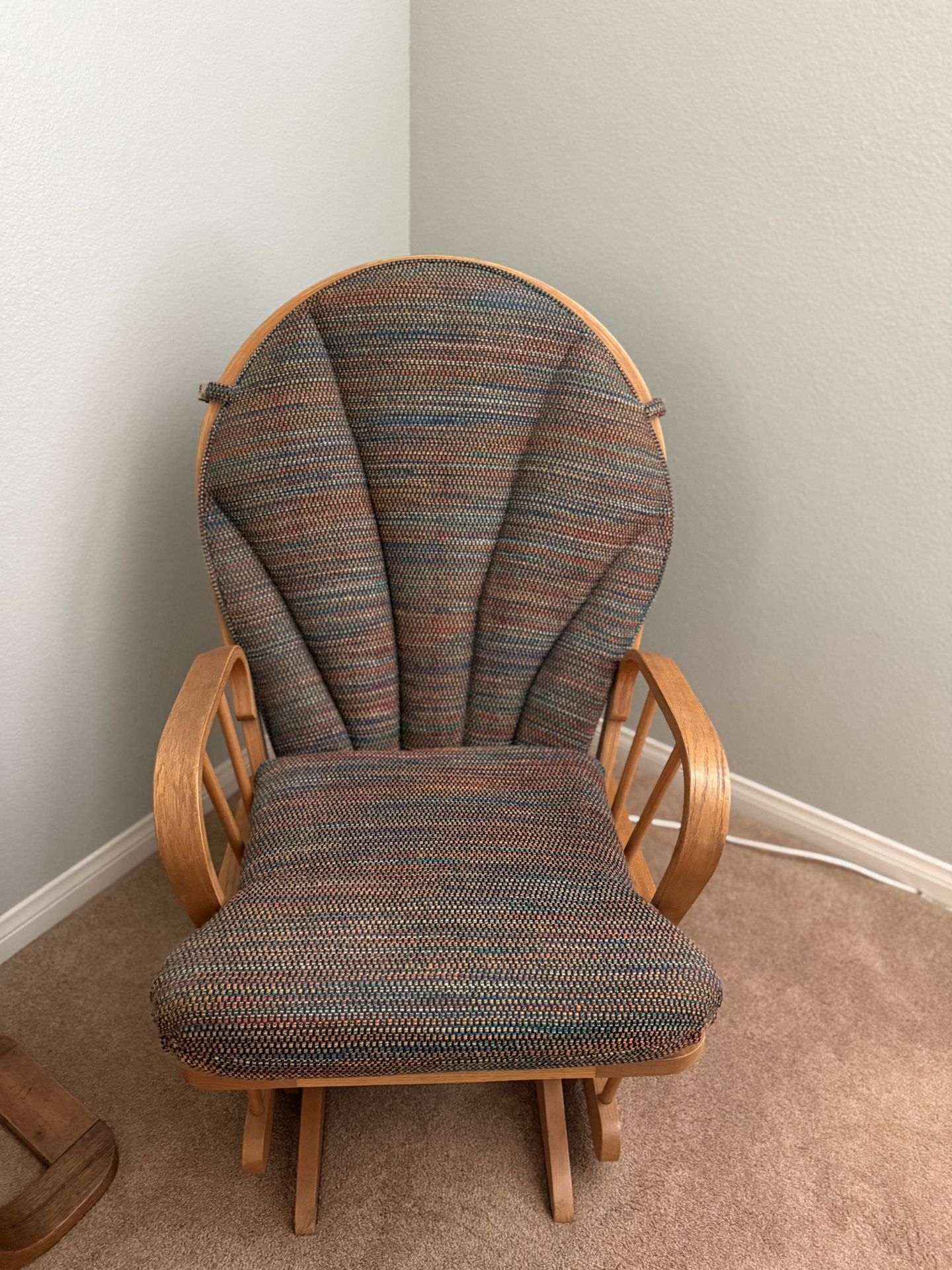 Rocking Chair with Console & Mirror