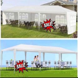 10x30 Wedding Party Tent Outdoor
Canopy Tent with 8 Sides White For Birthday Party.