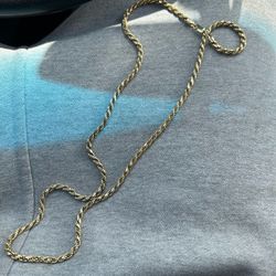 14kt gold plated silver chain