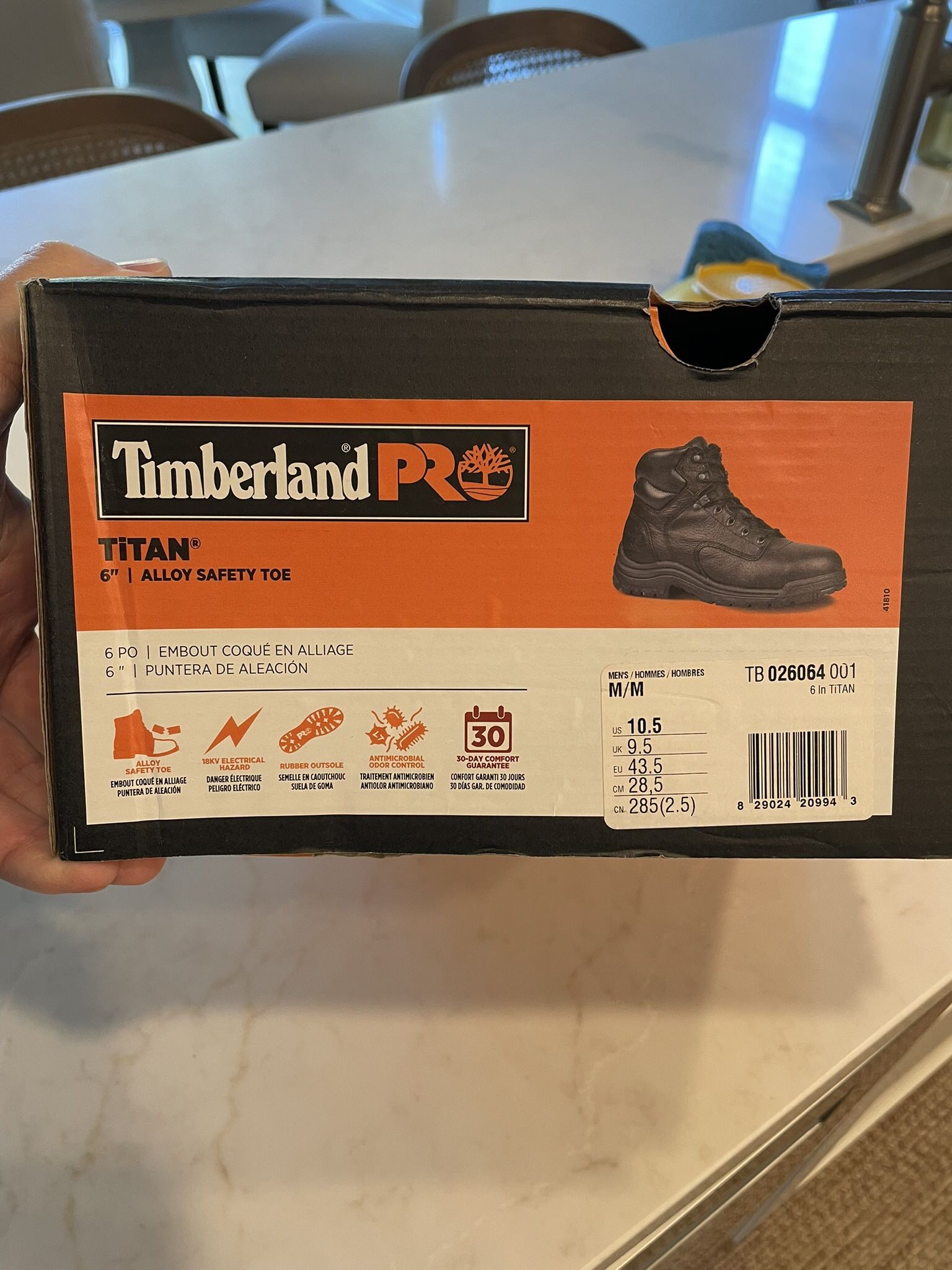 Brand New Timberland Pro Titan Work Boots 10.5 Black
