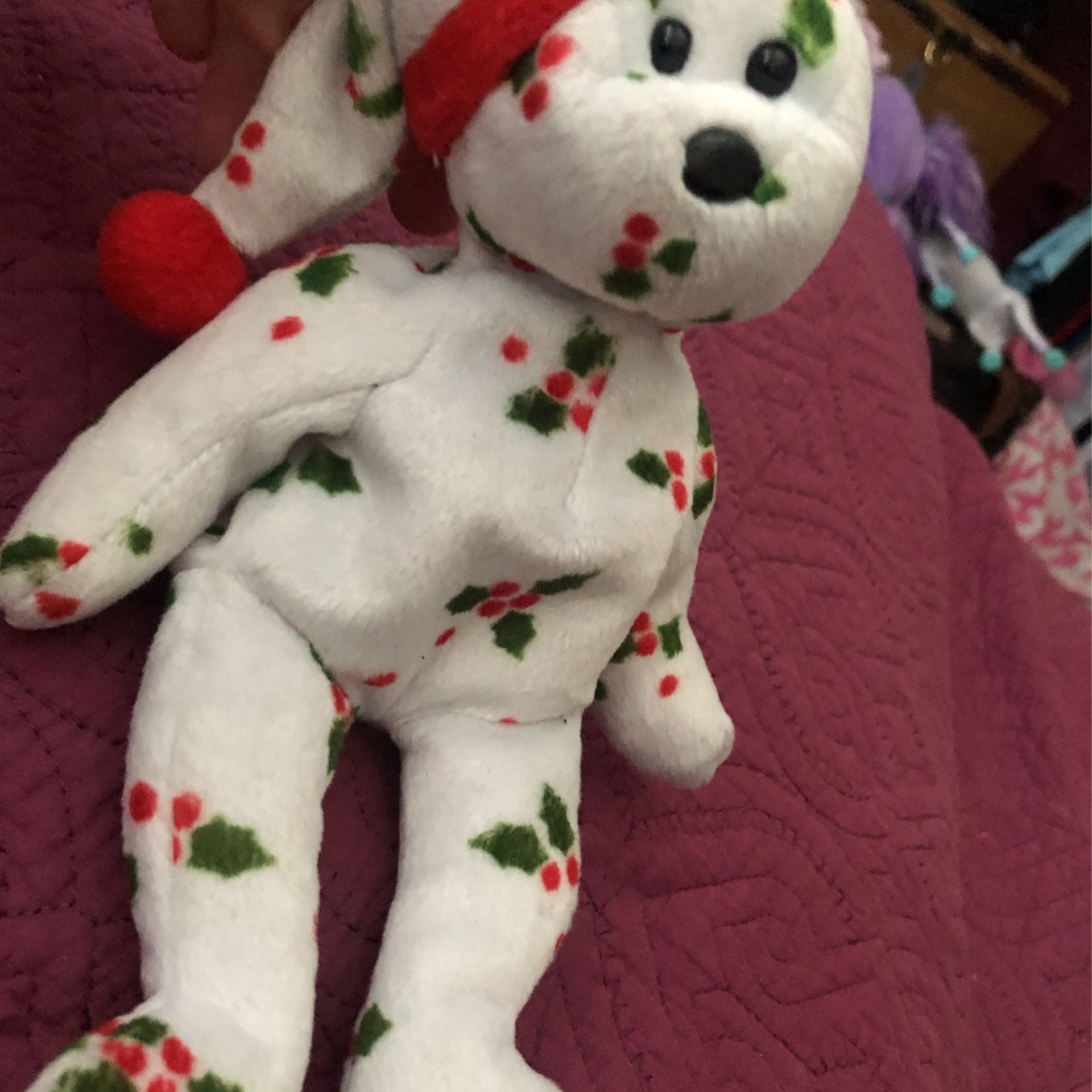 Beanie Baby Old 1998 Holiday Teddy