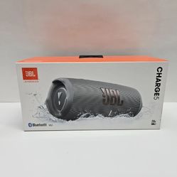 JBL Charge 5 Portable Bluetooth Waterproof Speaker Gray (Brand New)