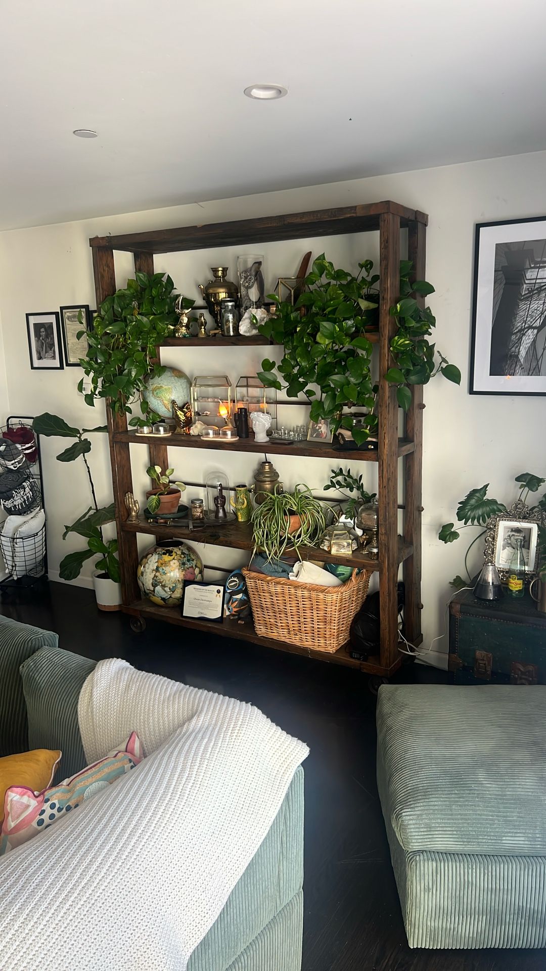 Restoration Hardware Freestanding Reclaimed Wood Shelving Unit