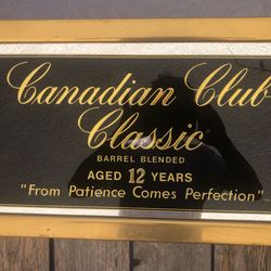Vintage Canadian Club Bar Sign