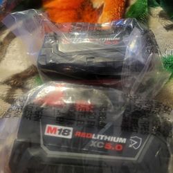 Milwaukee M18 5.0 Battery's 