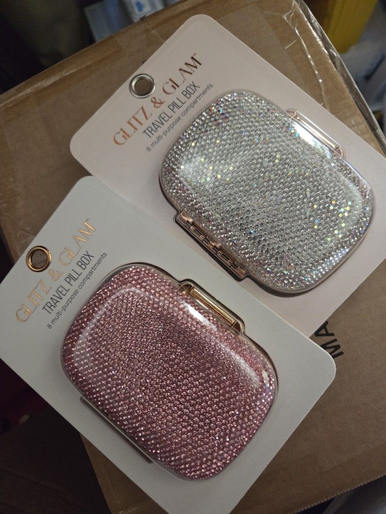 Pink Bling Pill Box