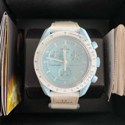 Omega X Swatch MoonSwatch Mission To Uranus Tiffany Blue