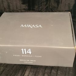 Mikasa Virtuoso 114 Piece Flatware And Caddy Set