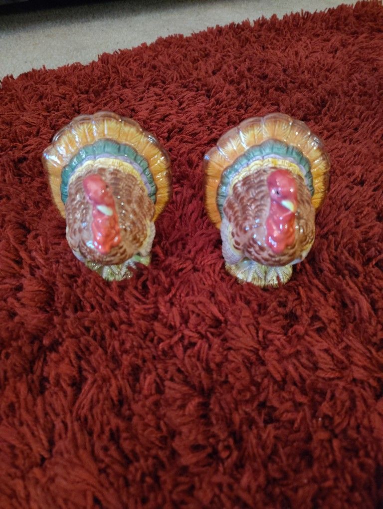 Fitz & Floyd Thanksgiving Turkey Salt and Pepper