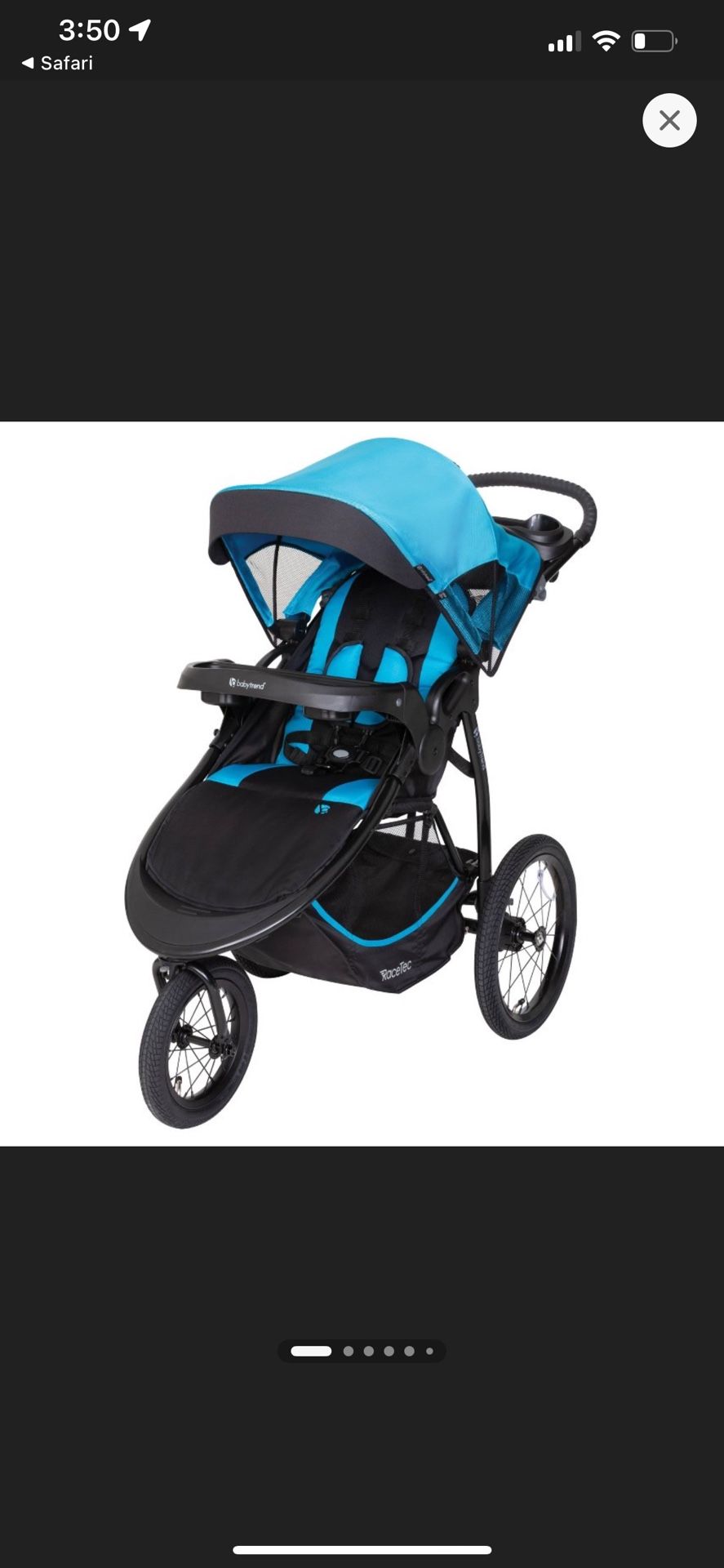 Baby Trend Expedition Race Tec Jogger Stroller-Ultra Marine